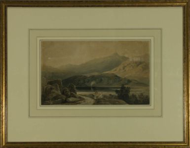 Joseph Barker (1757-1811) - 18th Century Watercolour, A Mountain Lake