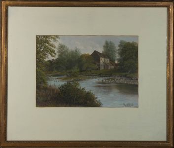 Francis Cecil Boult (fl.1877-1895) - Framed 1884 Oil, The Water Mill