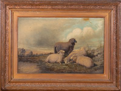 J. T. Byrges - Signed & Framed Turn of the Century Oil, A Field in Kent