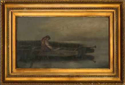 G. H. A. - Signed & Framed Mid 19th Century Oil, Alone