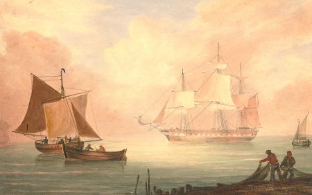 Mid 19th Century Watercolour - Morneurick Sail