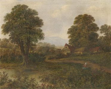 Goodwin - Late 19th Century Oil, Rural Pond