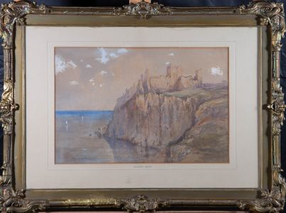 Framed Late 19th Century Watercolour - Tantallon Castle