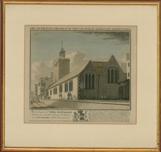 William H Toms after Robert West - 18th Century Engraving, Allhallows