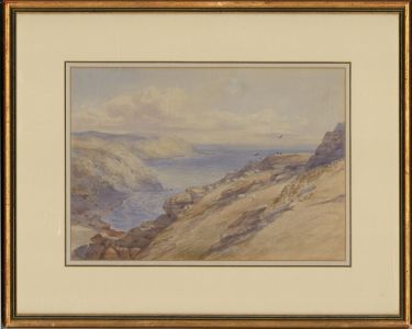 Early 20th Century Watercolour - Sea View from the Cliffs