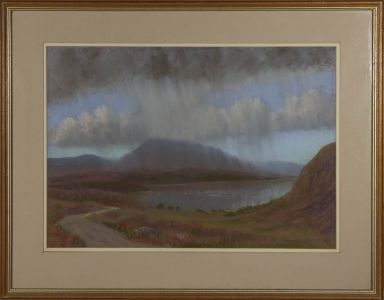 Alastair Paterson - Signed & Framed 20th Century Pastel, Loch Mare
