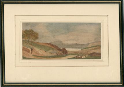 Late 19th Century Watercolour - Hilly Landscape