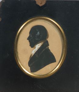 Framed Early 19th Century Watercolour - Silhouette Study of a Gentleman
