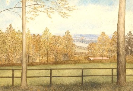 Ronald A. Broad - 1965 Watercolour, Littleton Landscape
