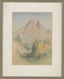 Eveleen Buckton (1875-1955) - Signed 19th Century Watercolour, Mountain Range