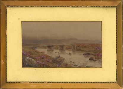 J.L. Williams - Late 19th Century Watercolour, Post Bridge