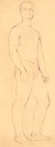 20th Century Graphite Drawing - Pair of Life Drawings
