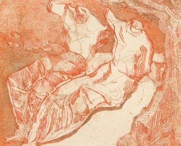 Josette Leva - 1992 Etching, Ruins