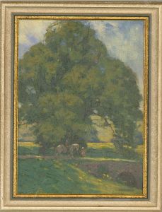 George Carr Duxbury (1875-1930) - Signed & Framed Late 19th Century Oil, Country Path