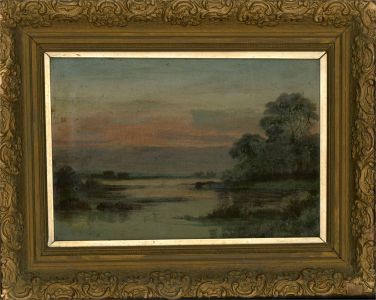 Rose Williams - Early 20th Century Oil, Sunset Over Marshlands