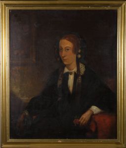 R. A. C. Gooch (fl. 1845 - 1871) - Signed & Framed 1858 Oil, Portrait of Lady