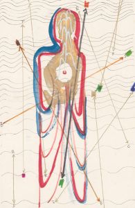 Mircea Marosin (1921-2007) - 20th Century Pen and Ink Drawing, Abstracted Figure