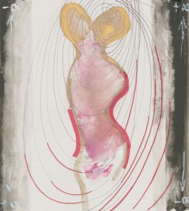Mircea Marosin (1921-2007) - 20th Century Pen and Ink Drawing, Two Headed Figure