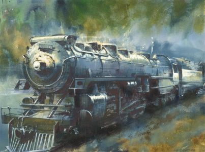 Legge - 1969 Gouache, The Train