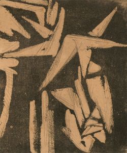 J. Lernon - 20th Century Etching, Triangular Shapes