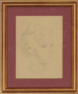 Alfred Kingsley Lawrence RA (1893-1975) - Graphite Drawing, Young Boy