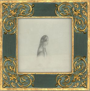 1830 Graphite Drawing - Study of Girl with Braided Hair
