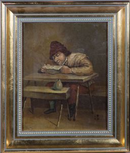 Late 19th Century Oil - The Reader