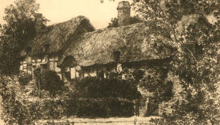 William Henry Sweet (1889 - 1943) - 20th Century Etching, Cottage in the Trees