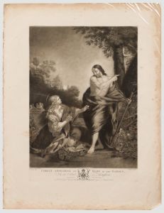 John Murphy (c.1748-c.1820) - 1781 Mezzotint, Christ Appearing To Mary