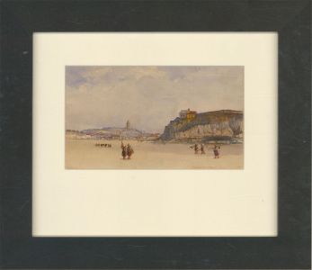1853 Watercolour - Capecure Sands, Boulogne