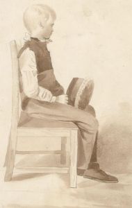 Mid 19th Century Watercolour - The School Boy