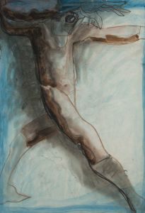 Mircea Marosin (1921-2007) - 20th Century Mixed Media, Mythical Figure