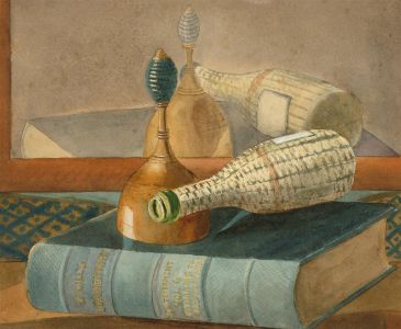 Late 19th Century Watercolour - Still Life with New Testament