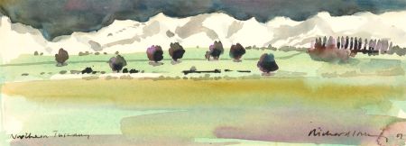 Richard J.S. Young - 2007 Watercolour, Northern Tuscany