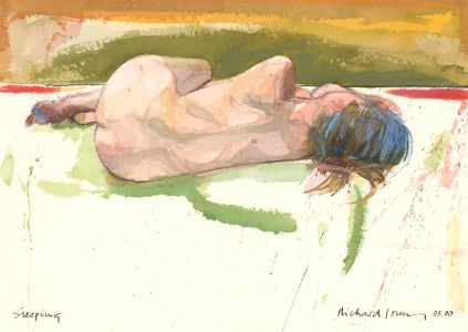 Richard J.S. Young - 2000 Watercolour, Sleeping