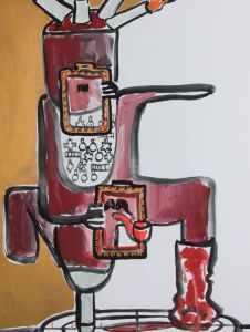 Mircea Marosin (1921-2007) - 20th Century Gouache, The Man Who Lost His Humanity