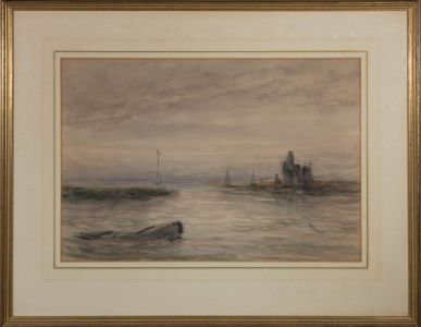William Freeman (1853-1934) - 19th Century Watercolour, Bleak Seascape