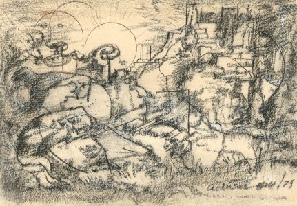 Adrian Hill PROI RBA (1895-1977) - 1975 Charcoal Drawing, Pop