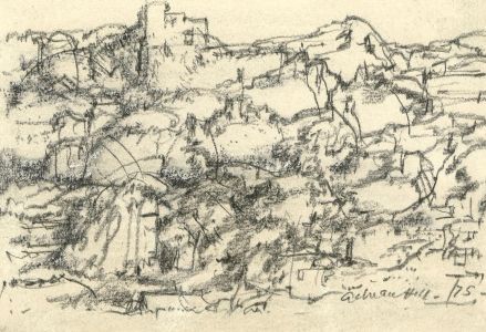 Adrian Hill PROI RBA (1895-1977) - 1975 Charcoal Drawing, It's All of a Piece