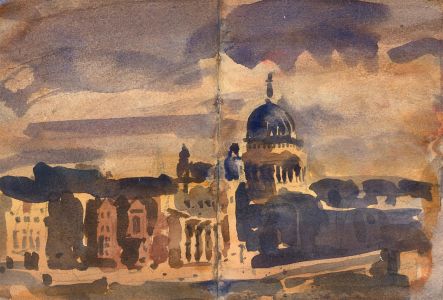 Ronald Olley (b.1923) - Mid 20th Century Watercolour, Evening in Venice