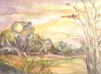Julie Collino - Signed Mid 20th Century Watercolour, Woodland Creatures