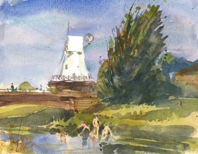 Ronald Olley (b.1923) - Contemporary Watercolour, The River