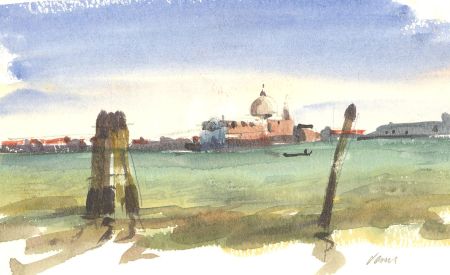 Ronald Olley (b.1923) - Mid 20th Century Watercolour, Venice