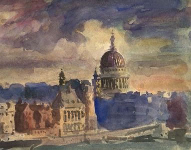 Ronald Olley (b.1923) - Signed Mid 20th Century Watercolour, Venice at Dusk