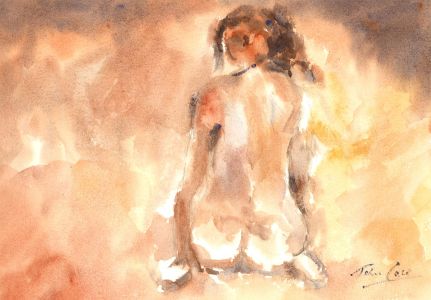 John A. Case - Signed 20th Century Watercolour, Nude