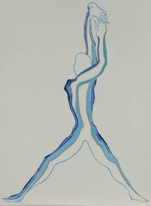 Mircea Marosin (1921-2007) - Contemporary Pen and Ink Drawing, Figure