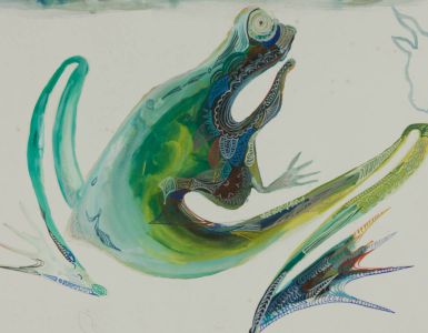 Mircea Marosin (1921-2007) - Contemporary Watercolour, Abstract Frog