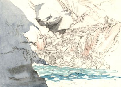 Laurence H.F. Irving (1897-1988) - Mid 20th Century Graphite Drawing, Seaface