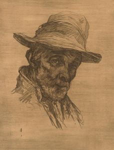 Early 20th Century Etching - Man with Hat