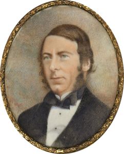 Miniature Late 19th Century Watercolour - Portrait of a Gentleman